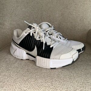 Nike White and Black Pickleball Shoes